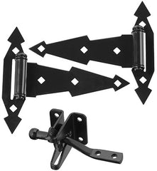 NATIONAL HARDWARE National Mfg N243-899 Black Steel Gate Kit Surface Mount