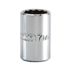 PROTO Proto J5417M 17mm 12-point 1/2 Drive Hand Socket