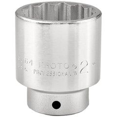 PROTO Proto J5564 Hand Socket 2 in 12-point 3/4 Drive