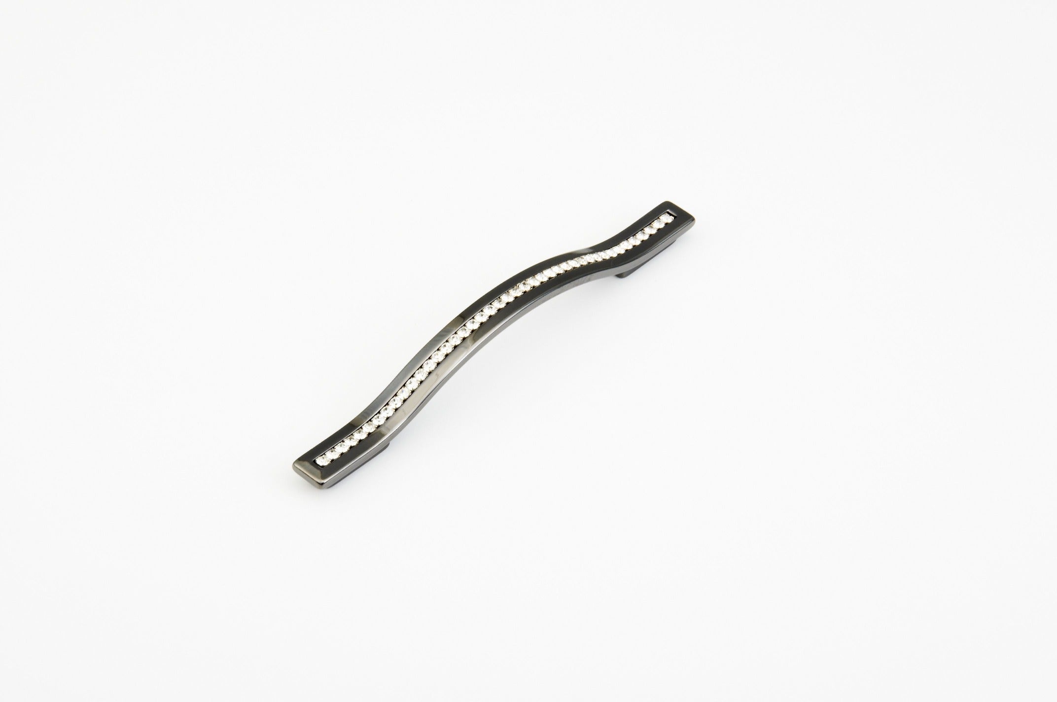 SCHAUB Schaub 302-BC Cabinet Pull Crystals Black Chrome 128-160mm