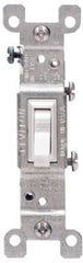 LEVITON Leviton 228-01451-02W 15A 120V White Toggle Switch 10 Pack