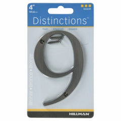 HILLMAN Hillman Fasteners 843249 Flush Mount House Number 9 Bronze