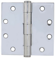 EMTEK Emtek 92015US26 Square Steel Heavy Duty Hinge Pair Polished Chrome