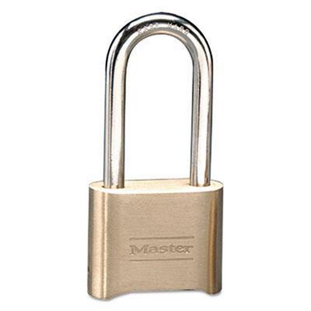MASTER LOCK Master Lock 175DLH 2 in 51mm Wide Resettable Combination Brass Padlock with 2-1/4in 57mm Shackle