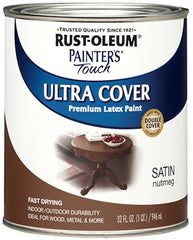 RUST-OLEUM Rust-oleum 240284 Satin Latex Paint Quart Nutmeg