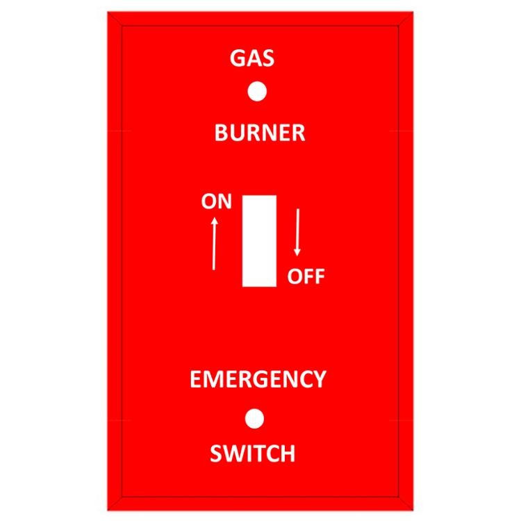 MULBERRY METAL PRODUCTS Mulberry Metal Products 41020H Gas Burner Wall Plate