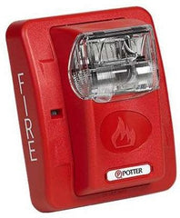 POTTER ELECTRIC SIGNAL Potter Electric Signal s-24wr Wall Strobe Red 24VDC
