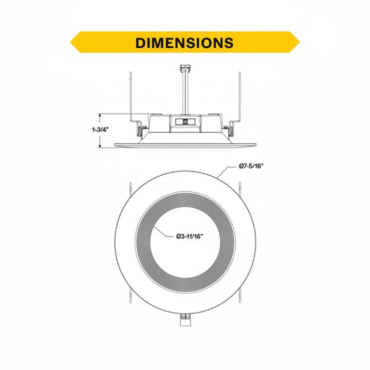 HALCO LIGHTING Halco Lighting 89017 Residential Retrofit Downlight 10W (6in) RDLC-6-CS-BT-120V