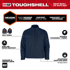 MILWAUKEE Milwaukee M100U-21L M12 Heated Toughshell Work Jacket Large