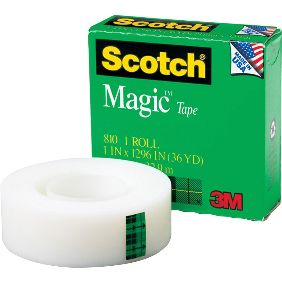 3M 3M MMM81011296PK Invisible Magic Tape 1 in x 36 yd (6 Pack) 81011296PK
