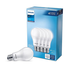 PHILIPS Philips 565416 A19 LED Light Bulb 100-Watt Equivalent (4-Pack)