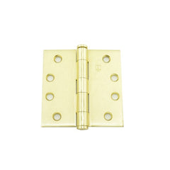 HAGER Hager Hinge 127944 Full Mortise Five Knuckle Hinge 4x4 Satin Brass