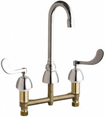 CHICAGO FAUCETS Chicago Faucets 786-GN1AE3ABCP Widespread Bathroom Faucet