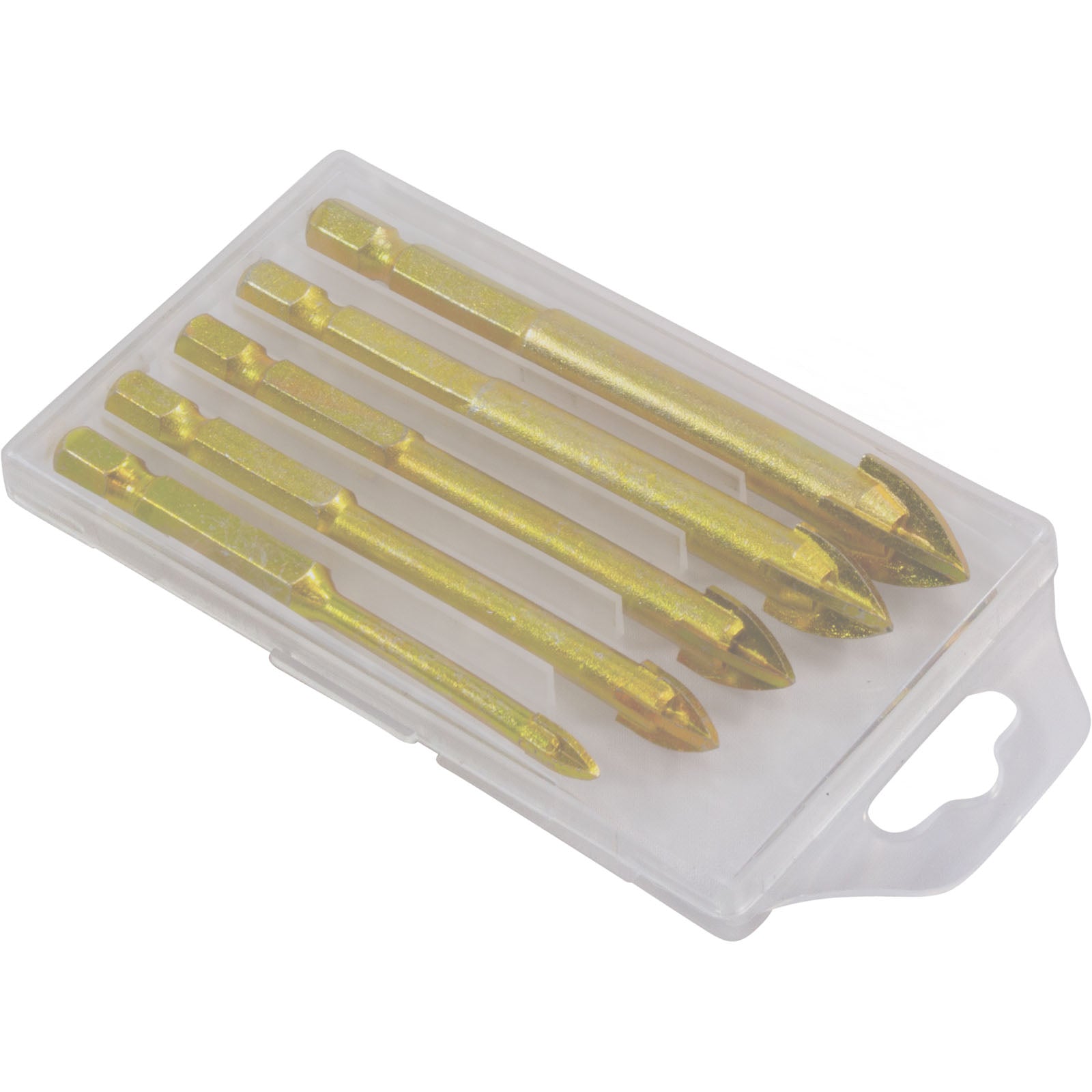 NEMO POWER TOOLS Nemo Power Tools RK05009 Glass Drill Bit Set 4mm 6mm 8mm 10mm 12mm