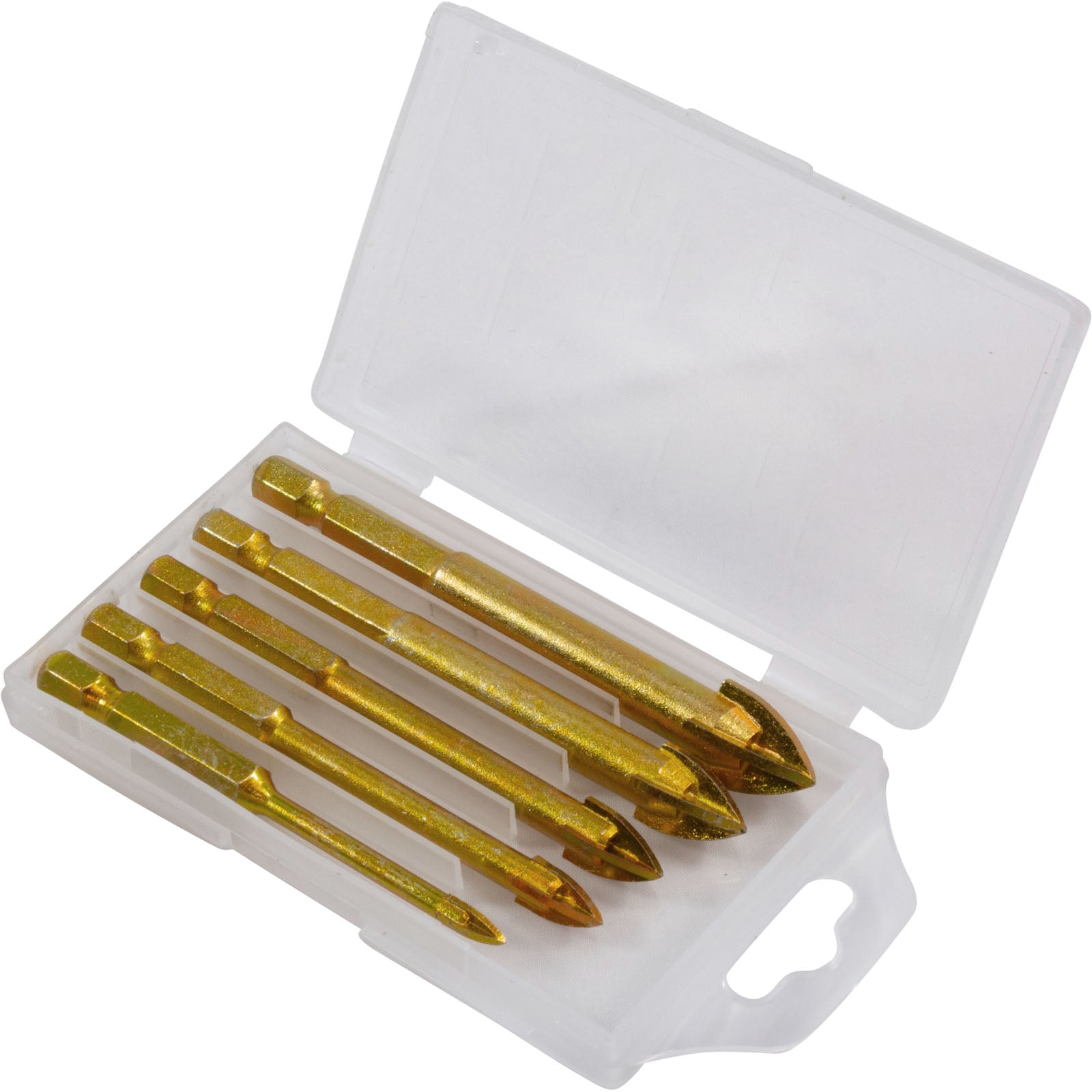 NEMO POWER TOOLS Nemo Power Tools RK05009 Glass Drill Bit Set 4mm 6mm 8mm 10mm 12mm