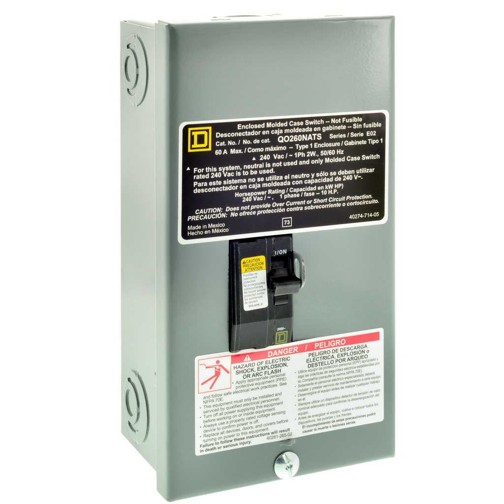 SCHNEIDER ELECTRIC QO260NATS CIRCUIT BREAKERS