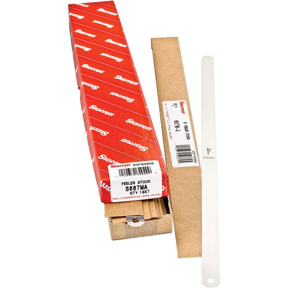 STARRETT Starrett 64949 Parallel Feeler Gage Set 14 Piece