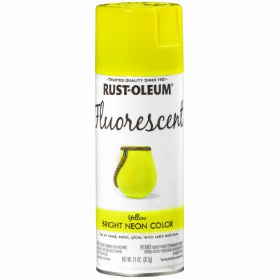 RUST-OLEUM Rust-oleum 1942830 Fluorescent Yellow Spray Paint 11 Oz