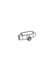 Steel Electric Products T6A 2 Inch Die-Cast Copper Free Aluminum Tee Hub Type T Conduit Body