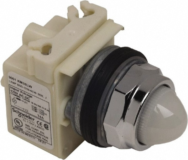 SCHNEIDER ELECTRIC Schneider Electric 9001KP38LWW9 Led Pilot Light 120V