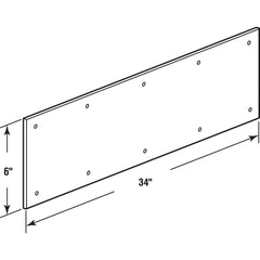 PRIME-LINE Prime-Line MP4837 Door Kickplate (6 in x 34 in)