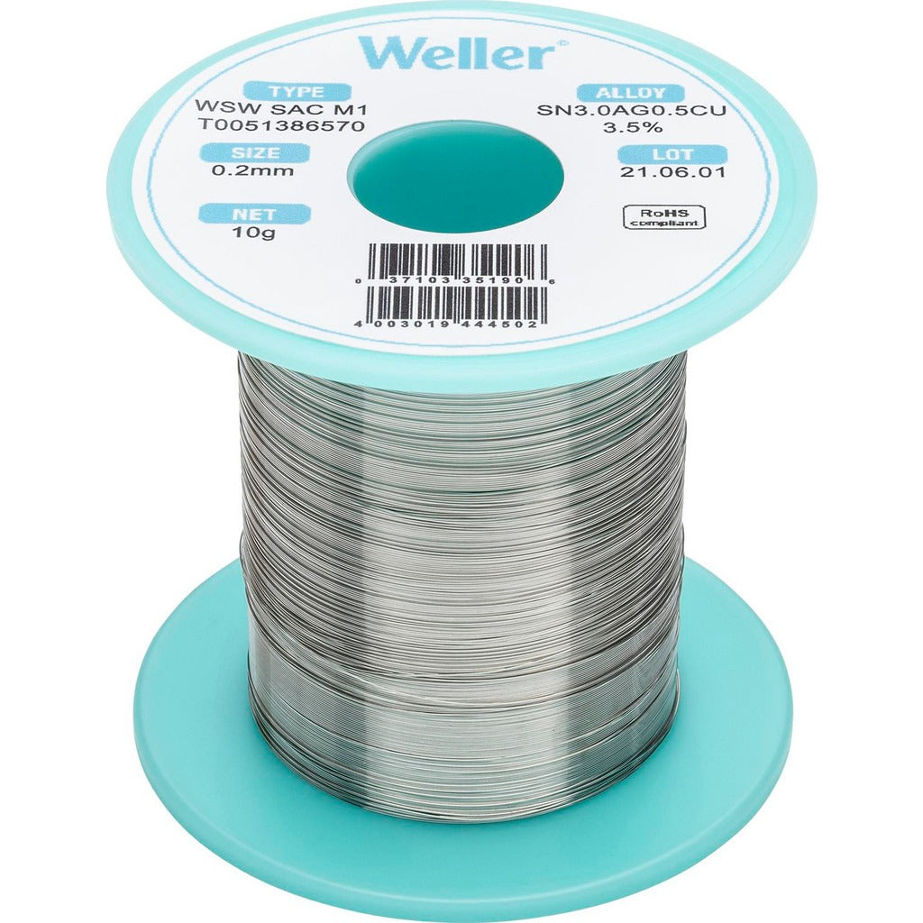 WELLER Weller T0051386570 Lead Free Solder Spool 10g