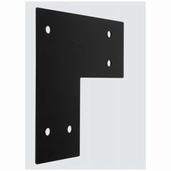 NATIONAL HARDWARE National Mfg N800-214 Decorative L Strap 3x8.25in Black