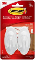 3M 3M Company 17086-ES White Terrace Hook 2 Pack