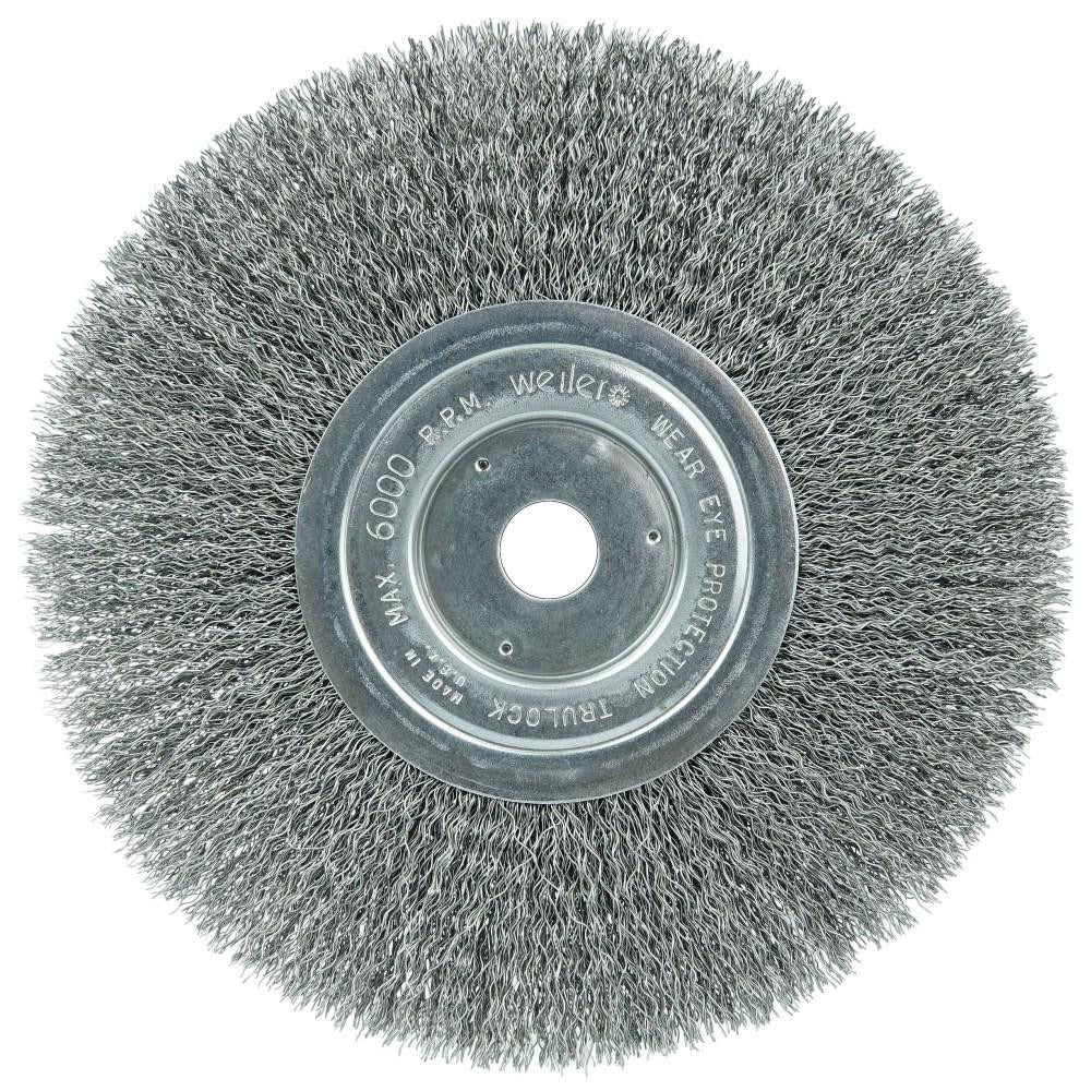 WEILER Weiler 01178 Wheel Brush 8 in Carbon Steel Crimped