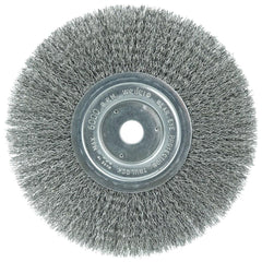 WEILER Weiler 01178 Wheel Brush 8 in Carbon Steel Crimped