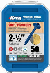 KREG Kreg Tool Company SML-C250B - 50 Pocket Hole Screws 50 Pack