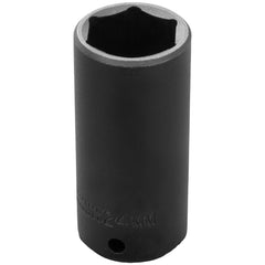 PROTO Proto J7024M Impact Socket 3/8 in Drive 24mm 6-point
