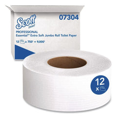 KIMBERLY-CLARK Kimberly-Clark KCC07304 Scott Essential Extra Soft 2-Ply Jrt Bathroom Tissue (12 Rolls)
