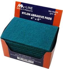 MA-LINE Ma-Line MA-04625A General Purpose Abrasive Pads 4 inches x 6 inches (10/Box)
