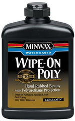 MINWAX Minwax 40917 Water Based Wipe on Poly Satin 1 Pint