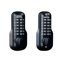 LOCKEY Lockey M210JBMGDC Keyless Deadbolt Jet Black Marine Grade
