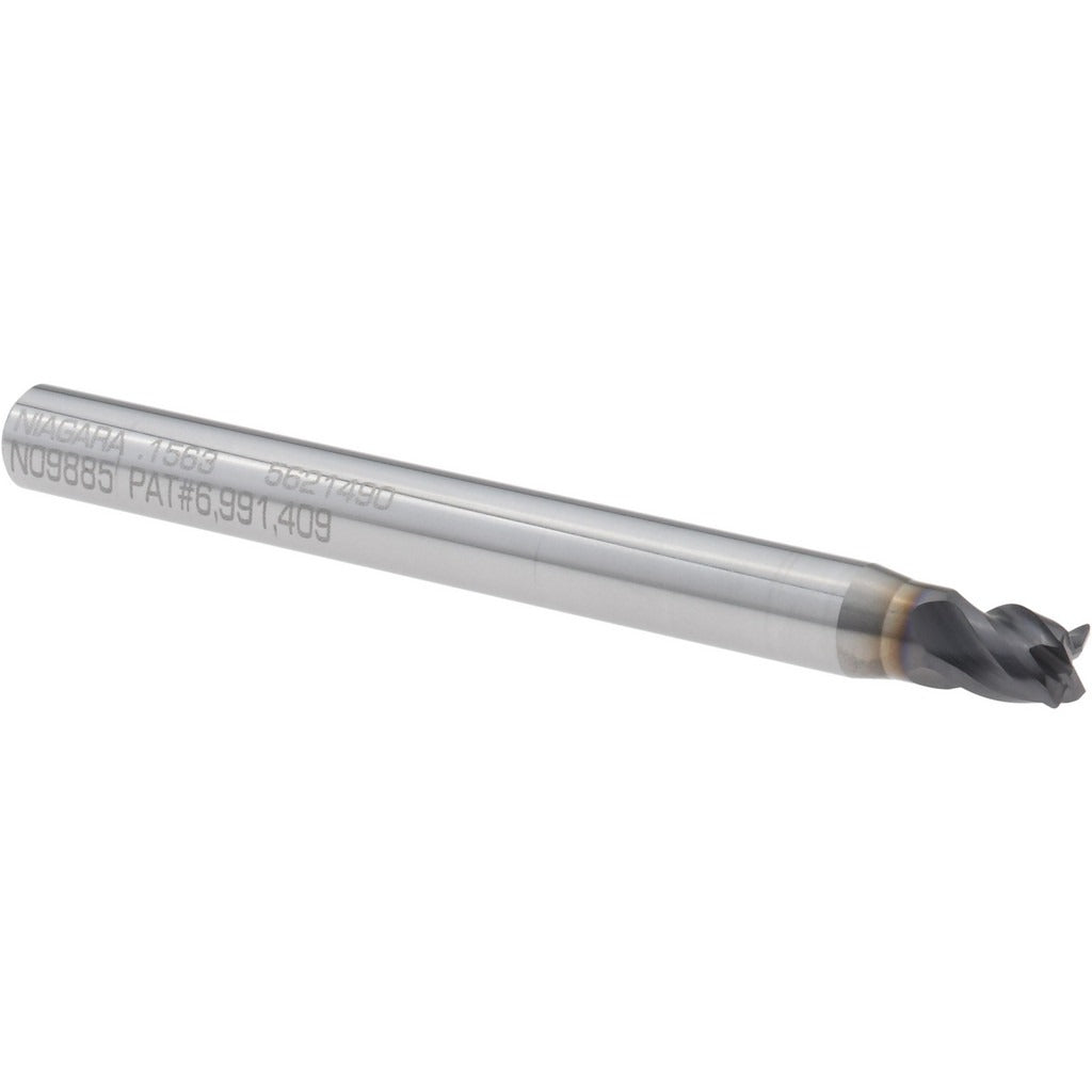 SECO TOOLS Seco 03084133 Corner Radius End Mill 5/32 in 4 Flute Carbide