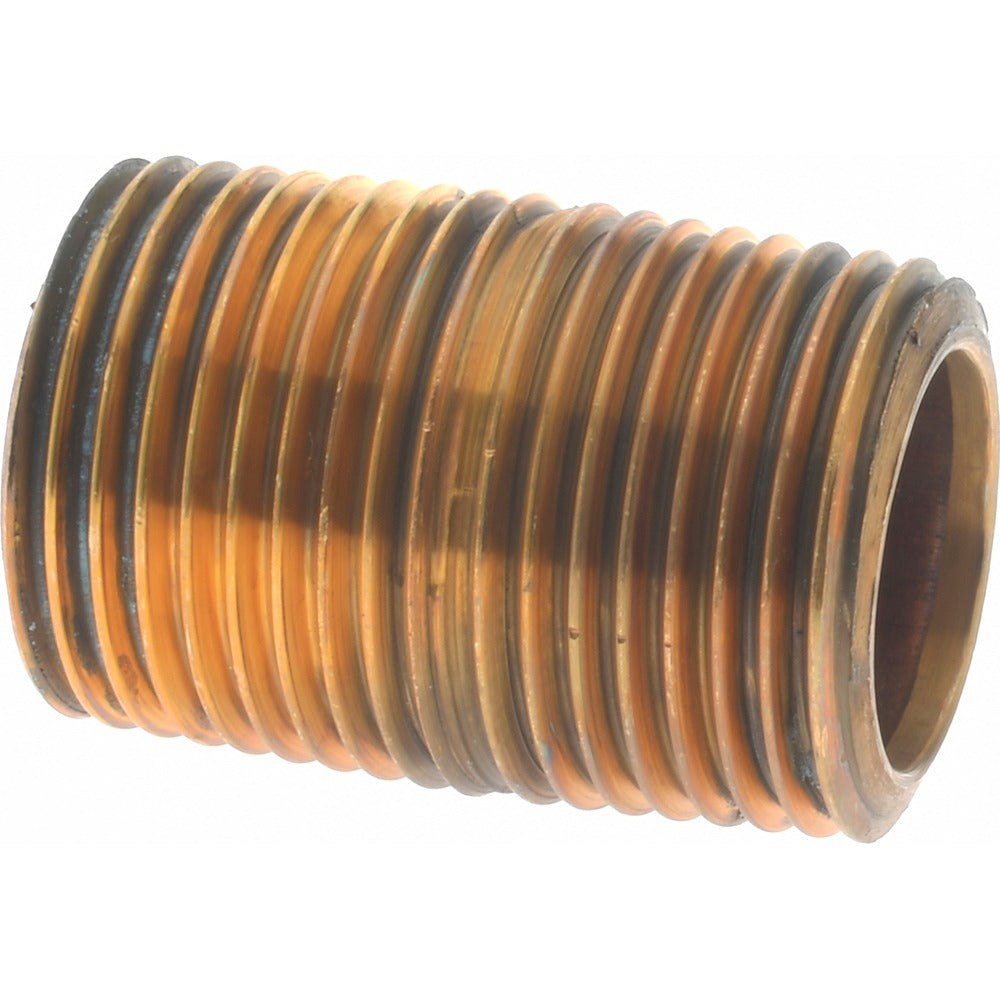 MERIT BRASS Merit Brass 2006-001BSPT Brass Pipe Nipple 3/8 Bspt