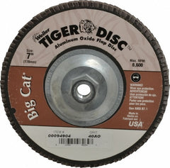 WEILER Weiler 50833 Flap Disc 40 Grit 7 Inch Type 27