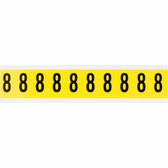 BRADY Brady 3430-8 1 in Repositionable Numbers and Letters (Card of 10 Labels)