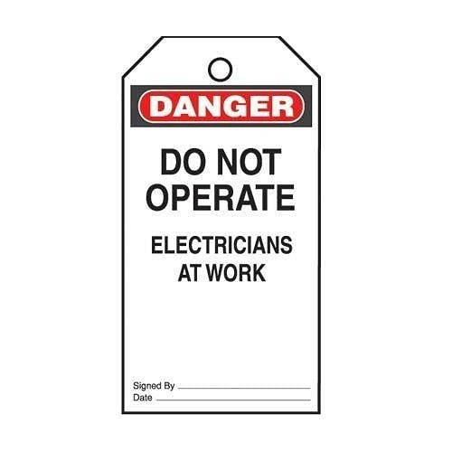 PANDUIT Panduit PVT-23-Q Plastic Safety Tag Danger Do Not Operate