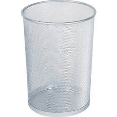 RUBBERMAID Rubbermaid FGWMB20SLV Decorative Trash Can 5 Gal Round
