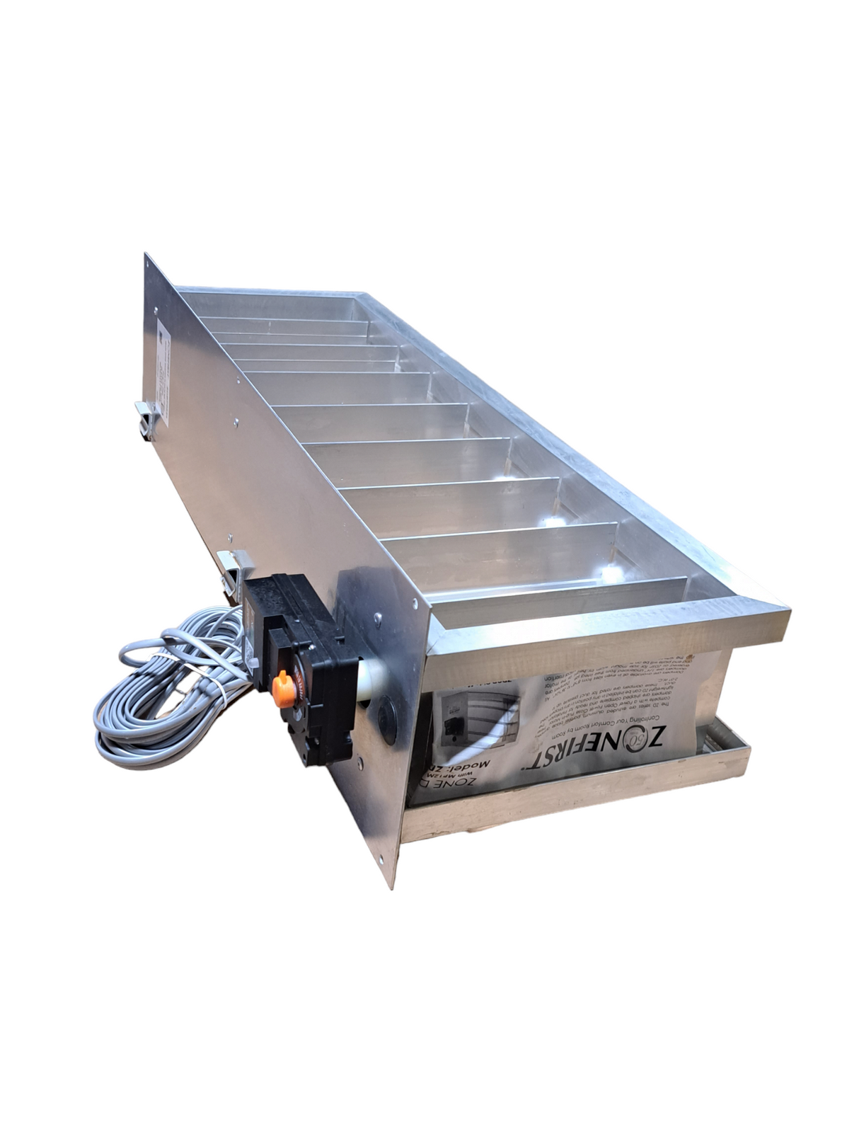 ZONEFIRST Zonefirst ZDBP0824 Plug-In-Play Bottom Mount Zone Damper 12 Vdc (08x24) ZDBM