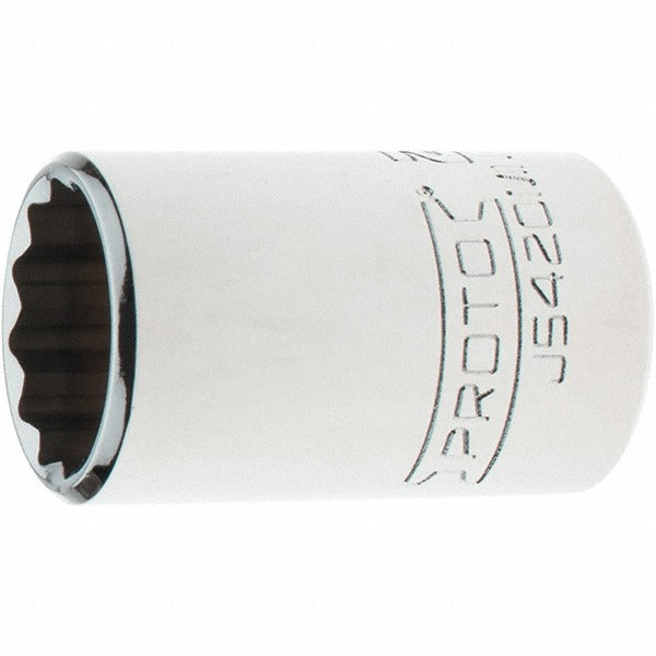 PROTO Proto J5420MN 20mm 12-point 1/2 Drive Hand Socket
