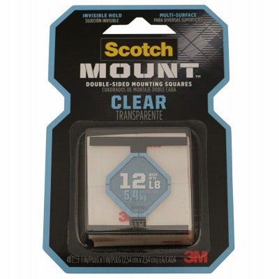 3M 3M Company 410H-SQ-48 Clear Mounting Squares 48 Count