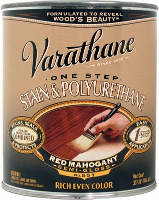 RUST-OLEUM Rust-oleum 225247H Red Mahogany Stain Polyurethane 1 Qt