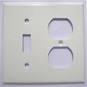 MULBERRY METAL PRODUCTS Mulberry Metal Products 86532 combination wallplate 2-gang (4.5 in H x 4.562 in W)