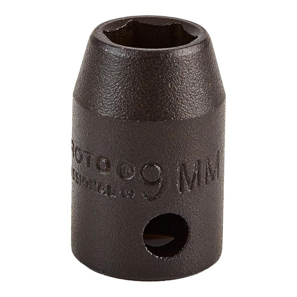 PROTO Proto J7209M Impact Socket 3/8 in Drive 9mm 6-point
