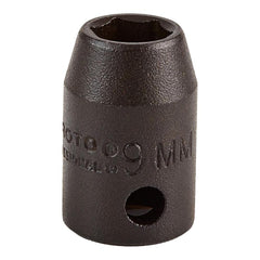 PROTO Proto J7209M Impact Socket 3/8 in Drive 9mm 6-point
