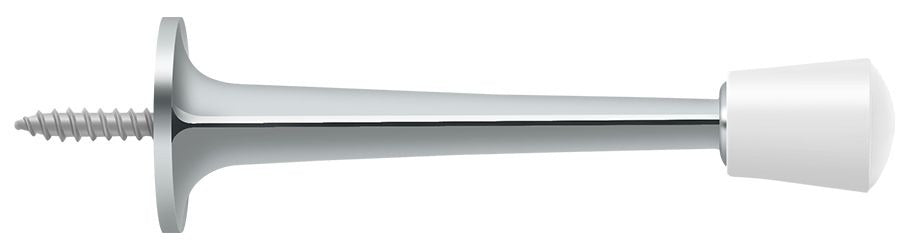 DELTANA Deltana ZBDS30U26 Baseboard Door Bumper Bright Chrome